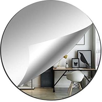 DARENYI Spiegel, rund, 30 cm, groß, selbstklebend, Acryl, flexibel, Wandspiegel, für Badezimmer, Schlafzimmer, Wohnzimmer