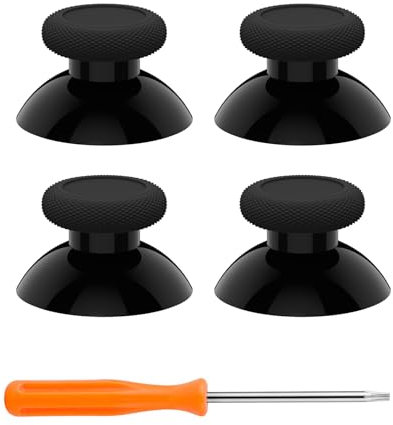 eXtremeRate Joystick pour Xbox Series X/S, 4pcs Joystick de Remplacement pour Xbox One Standard/X/S/Elite Manette, Noir