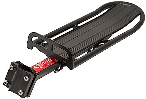 MidGard Fahrrad Gepäckträger für Sattelstütze mit 4-Schrauben-System aus Aluminiumlegierung, passt für 22-29 Zoll Fahrräder, belastbar bis maximal 9 kg