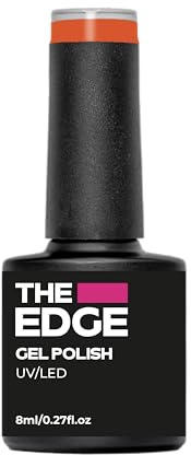 THE EDGE Gel Nail Polish 8ml - The Bright Orange - UV/LED Manicure/Pedicure for Salon & Home Use, Highly Pigmented/Long Lasting/2-Coat Coverage