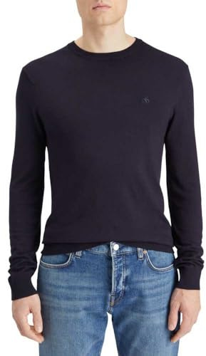 Scotch & Soda Herren Core - Viscose Crewneck Pullover Sweater, Night 0002, L EU