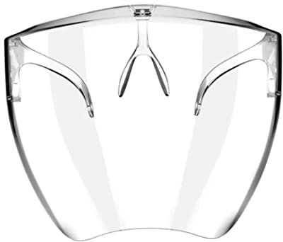 Bouclier Transparent Masque de Protection Transparent Visor Visor de Protection Contre Le Visage Complet à poussière Masque de Garde