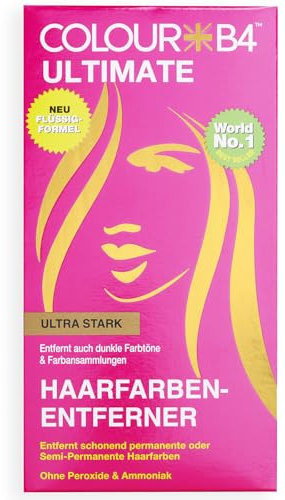 COLOUR B4 ULTIMATE Haarfarben-Entferner | schonend permanente oder semi-permanente Haarfarben entfernen | Entfernt dunkle Farbtöne & Farbansammlungen | ohne Peroxide & Ammoniak | Hair colour remover