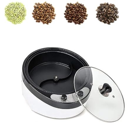 Kindevieft 800g Coffee Bean Roaster Household Coffee Roasters Machine Electric Coffee Beans Roaster 0-240℃, Non-Stick for Cafe Shop Home Use