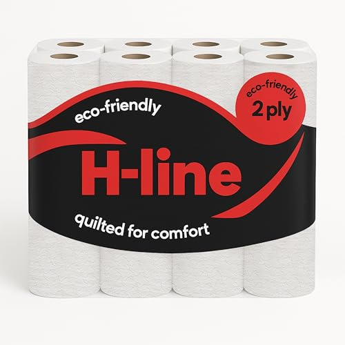 36 Rolls 2Ply Toilet Rolls Quilted Embossed Paper Luxury Tissue Roll Bulk