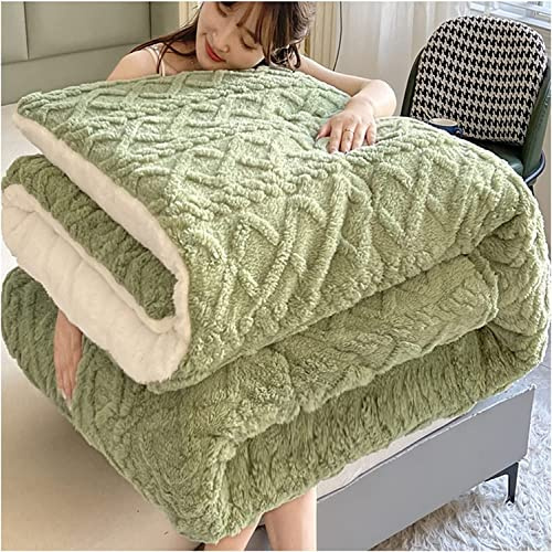 Trapunta Invernale, Addensare Coperta in Cashmere di Agnello Caldo, Coperta in Lana di Agnello Invernale, Coperte Pesanti per Letto Matrimoniale Invernale, Coperta in Pile di Biancheria da Letto per