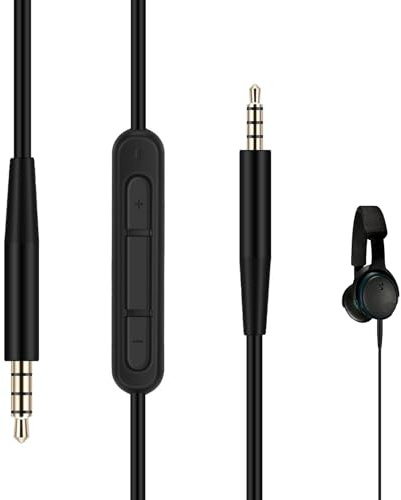 Cavo Audio da 3,5 mm a 2,5 mm con Microfono e Controllo Volume | Cavo di Ricambio per Cuffie Bose 700 700 UC QuietComfort QC25 QC35 QC35II QC45 Cuffie 700 JBL Tune 750BTNC 760NC
