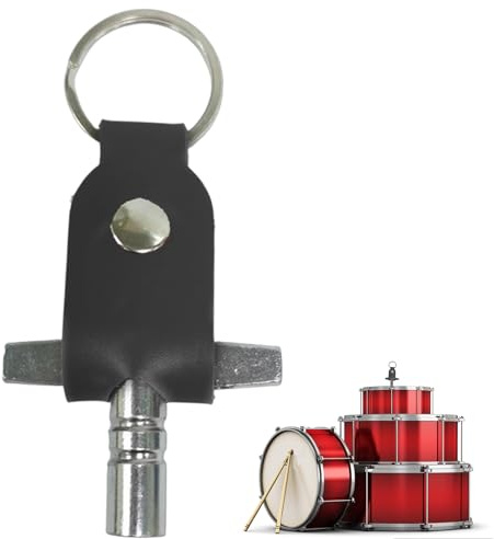 Generico Strumento chiave del tamburo,Chiave universale a percussione Strumento hardware Chiave a tamburo o | Custodia portachiavi portatile per batteria per parti di per batteria