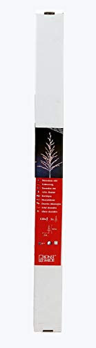 Konstsmide Lichterzweig, weiß, 120 klare Birnen, 24V Außentrafo, weißes Kabel - 3355-000
