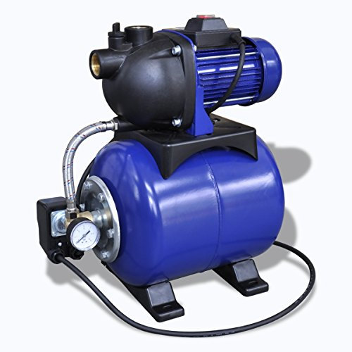 vidaXL Hauswasserwerk 1200 w 3700 L/h Gartenpumpe Wasserpumpe Wasserwerk Pumpe