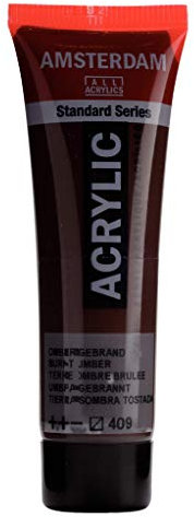 Amsterdam Standard Serie Acrylfarbe - Umbra gebrannt 409-20 ml Tube - Halbtransparent - Ausgezeichnete Lichtechtheit - Mittlere Viskosität - Satiniert