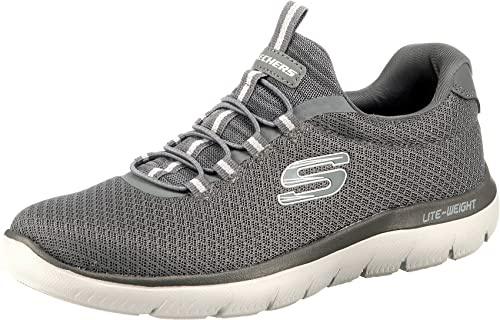 Skechers Hombre Summits 52811 Zapatillas, Charcoal Mesh/Trim, 42.5 EU
