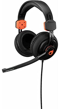 ADX Firestorm A01 Gaming On-Ear Headset Black & Orange In-Line Volume Control