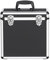costoffs LP Storage Case 12 Vinyl Record Box Portable Aluminum DJ Box Lockable Flight Carry Case, Holds up to 50PCS, Black