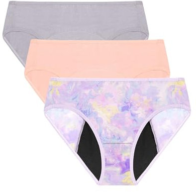 Neione Mädchen Perioden Unterwäsche Starke Blutung Menstruationsunterwäsche Menstruation Unterhosen Teenager Panty 3er-Pack Fairy 16-18 Jahre