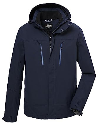 killtec Herren Funktionsjacke mit Kapuze/Outdoorjacke ist wasserdicht KOW 192 MN JCKT, dunkelnavy, XL, 41374-000