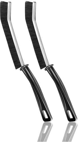 Lot de 2 Brosses Nettoyantes pour Crevasses, Fissures, Rainures de Fenêtre et Joints