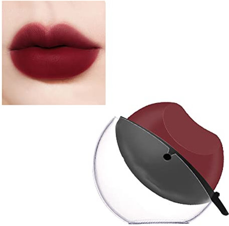 Lápiz Labial Perezoso, Buen Color, Lápiz Labial Mate con Forma de Labios, Fácil Aplicación, Resistente Al Agua para Citas (#9)
