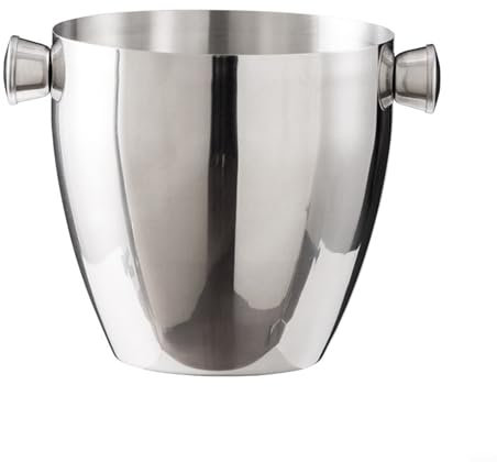 Elegante secchiello per il ghiaccio isolato in acciaio inox per gli amanti del vino, mantiene le tue bevande preferite fredde più a lungo