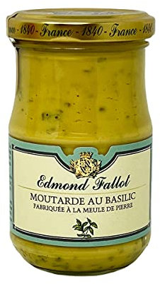 EDMOND FALLOT Moutarde au Basilic Bocal 210 g