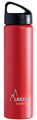 Laken Classic Botella Térmica Acero Inoxidable 18/8 y Doble Pared de Vacío, Unisex adulto, Rojo, 750 ml