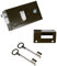 Yale Serrure en applique horizontale à fouillot Gauche - YAH36G - Kaki, 2 Clés fournies, Axe à 55 mm, Carré de 6 mm, Version Gauche - pour Porte intérieure de communication