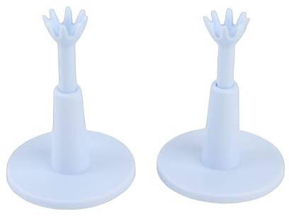 Keenso Ballunterstützung, Einstellbarer Ballhalter Übungsball Stud CAITON 2PCS Höhenverstellbare Tees Training Sportzubehör Weiß