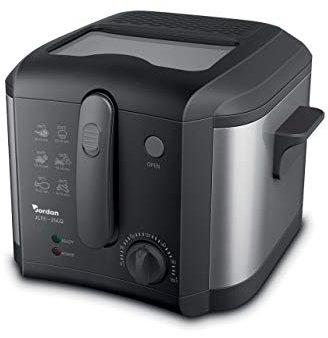 WeGeek, Friggitrice elettrica, 1600W, 3L, Filtro In Carbonio, Cestello Estraibile, Corpo in Acciaio
