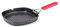 Moneta Grillpfanne 24 x 24 cm Pro Grill mit klappbarem Griff auch für Induktion antihaftbeschichtet, Schwarz