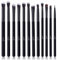 MSQ Eyeshadow Brushes 12Pcs Professional Eye Makeup Brush Set,Eye Makeup Brushes Set for Concealer, Eyeliner, Eyelash,Eyebrow, Blending, Contour (Pure Black)