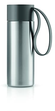Eva Solo | to-Go-Becher 12oz | Doppelwandiger Thermobecher mit Vakuum | Dänisches Design, Funktionalität und Qualität | Grau