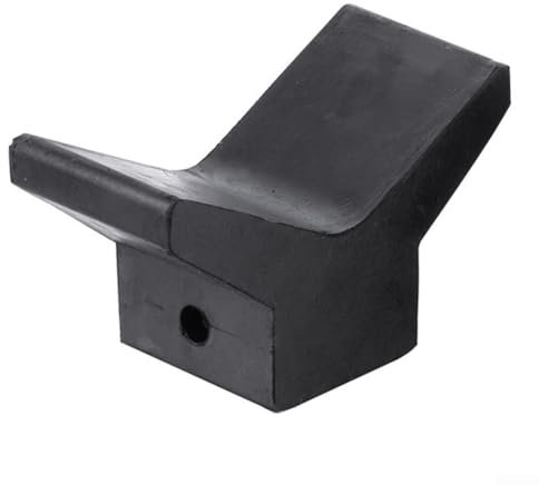 Rodillo de soporte de arco de goma resistente y fiable para remolques de barco, mejor ajuste para ejes de 12 pulgadas (tamaño 1)