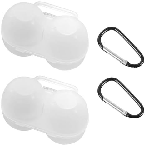 NIDHFG 2 Pieces Egg Storage Box And 2 Pieces Metal Buckles, Portable Egg Box, Plastic Egg Box, Picnic Accessories.