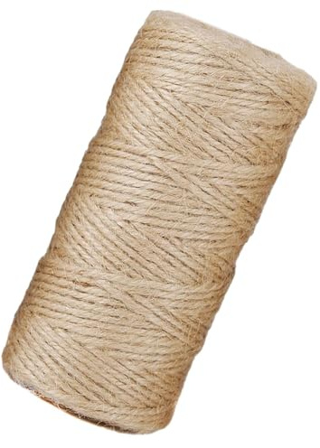 EIOLWJIEO Cuerda de Yute para Plantas y macramé de 2 mm Grosor para rascadores Gatos, con Acabado Fino, Embalaje Regalo.