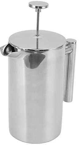 RASTKY de Prensa Francesa de Doble Pared, Gran Capacidad y Múltiples Propósitos para Disfrutar Fácilmente en Casa, Acero Inoxidable 304 (800ml)