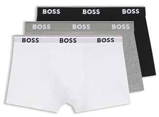 BOSS Mens Bodywear 3 Pack Boxer Shorts with Logo Detail