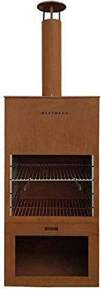 WESTMANN Mülltonnenbox 72 für 2X 240L Mülltonnen | 84x134x125 cm Grau | Metall Mülltonnenverkleidung inklusive Holzelementen