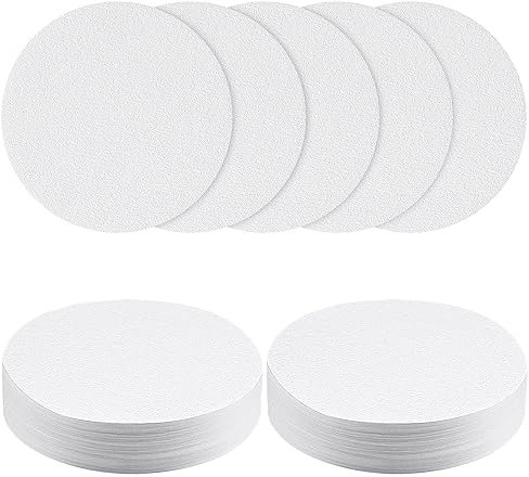 HOTUT Coffee Filters Papers, 100 Pcs×51mm Round Coffee Filters Papers, Micro Paper Filters Replacement Compatible with Coffee and Espresso Maker - White
