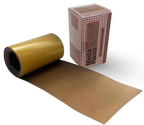 MastaPlasta Original Self-Adhesive Leather Repair Patch - Bronze 150 x 10cm (60 x 4). Your Quick and Easy All-in-One Upholstery-Quality Leather Repair Kit for Sofas, Car Seats, Bags & DIY