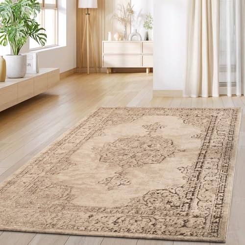 TT Home Tappeto per il soggiorno Sala da pranzo Vintage Orientale a pelo corto Design astratto Robusto, Dimensione:200x280 cm