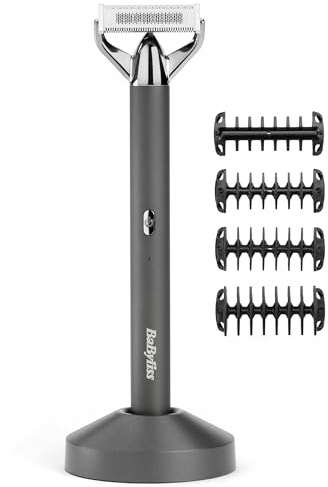 BaByliss X-Blade Electric Shaver, Stubble Trimmer, NEW 2025, Ultra Sharp Precision Blades, 50° Flexing Head, 4X Comb Guides 1-5mm, Cordless Lithium-Ion, 100% Waterproof, OT996U