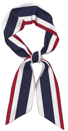 Pañuelo para la cabeza de mujer con la bandera de Tailandia, pañuelo de seda de moda, adecuado como pañuelo para la cabeza, bufanda, corbata o accesorio de ropa