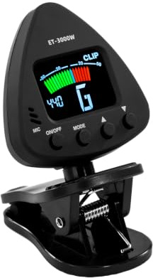 Vroomoto Blåsinstrument Stämapparat Stöder Mic-on Stämningslägen Saxofon Klarinett Trumpet Flöjt Bright LCD 360 Roterbar Design