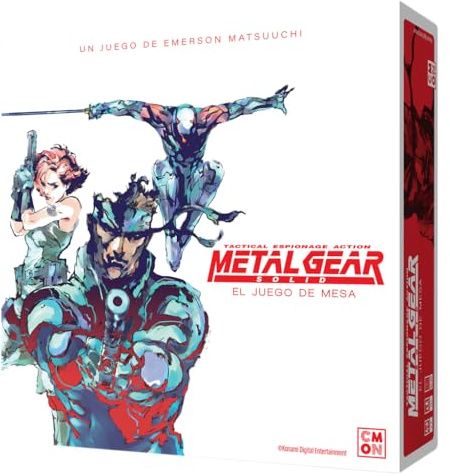 CMON Metal Gear Solid El Juego de Mesa, Juego Cooperativo de Espionaje Táctico, Basado en el Videojuego, A Partir de 14 Años, De 1 a 4 Jugadores, 60-90 Minutos por Partida, Español