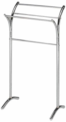 King's Brand Furniture-3 Tier Metal Freestanding Bathroom Towel Rack Stand Organizer, Chrome