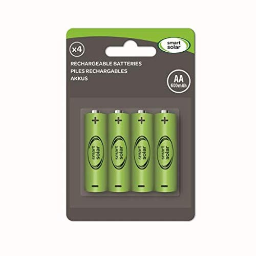 Ni-MH AA 600mAh 1,2 V uppladdningsbara batterier för solprodukter