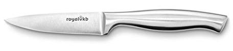 RoyalVBK KN0413 Stainless Steel Paring Knife, Ergonomic Handle, Dishwasher Safe, Sharp Edge for Sleek Performance, Perfect for Slicing, Dicing and Chopping, Perfect for Aspiring Chefs, 21.5cm