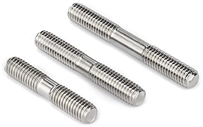 BOZONLI Doppia Estremità Filettato a Viti Bulloni - Acciaio Inossidabile Borchia a Doppia Estremità - Regolabile - Anti-allentamento - M4×20mm,20 pcs