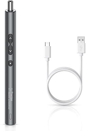 Brifit Präzisions Elektro Schraubendreher Bithalter magnetisch, Kompatibel mit 4 x 28 mm Bits，Elektrischer Schraubendreher mit LED-Leuchten, Type-C USB Aufladung