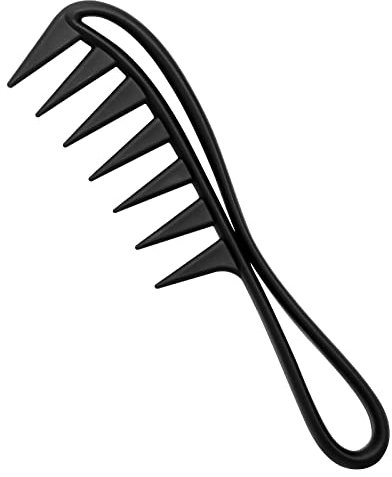 Sularpek Lockenkamm Strähnenkamm, Hai Zahnkamm, Wide Tooth Comb, Comb for Rurly Hair, Afro Kamm, Antistatisch Kamm für für Home Salon Friseurkamm, für Verschiedenen Arten Von Haaren Haarkamm